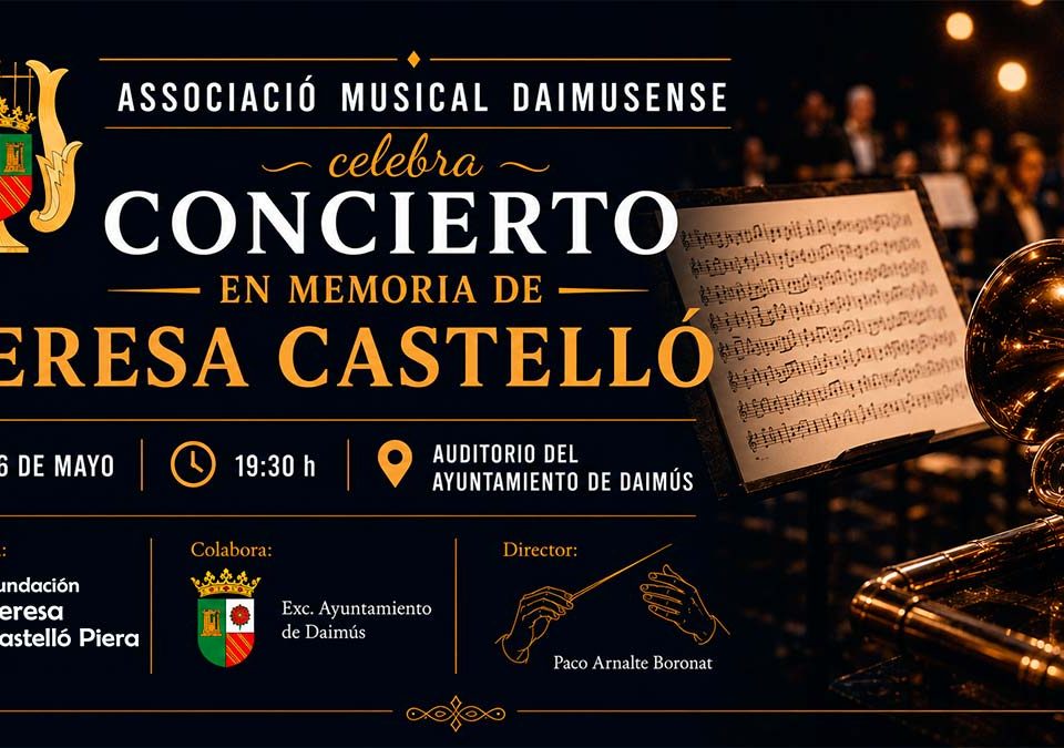 16 Mayo 2026 - Concierto de la Associació Musical Daimusense