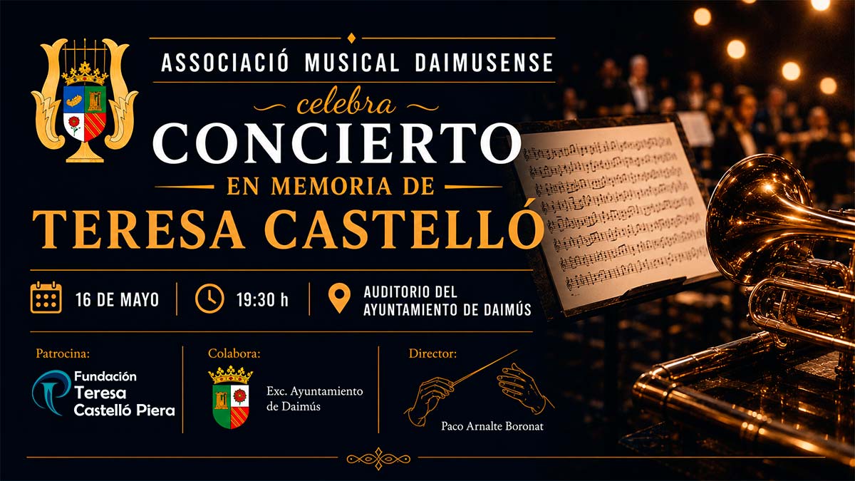 16 Mayo 2026 - Concierto de la Associació Musical Daimusense